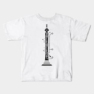 Black Clarinet Kids T-Shirt